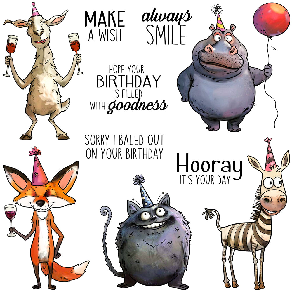Forest Animals Birthday Party Dies & Stamps Set
