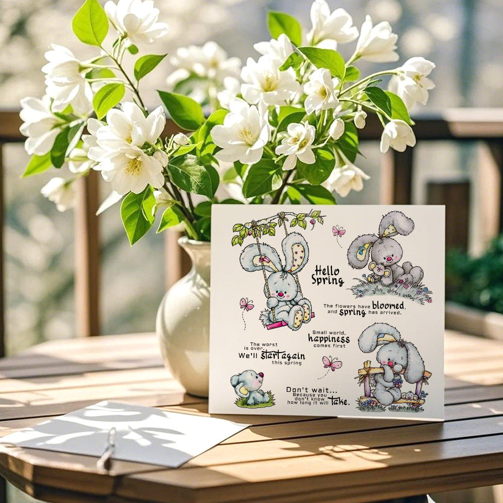 Spring Bunny Dies & Stamps Set