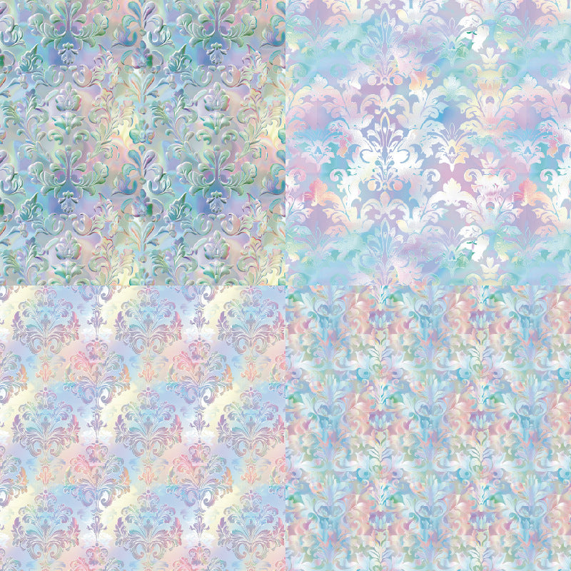 24PCS 6" Glare Embossing Scrapbook Paper & Cardstock