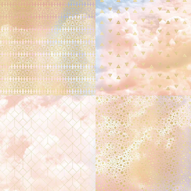 24PCS 6" Pink Champagne Scrapbook Paper & Cardstock