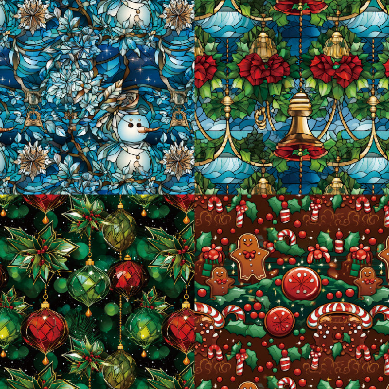 24PCS 6" Gothic Christmas Scrapbook Paper & Cardstock