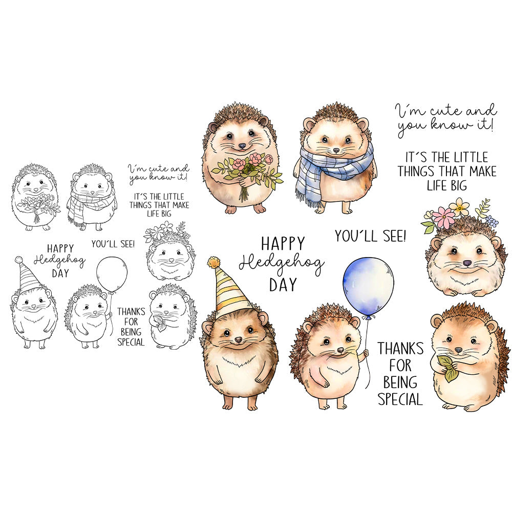 Cartoon Vette Egel Dies & Stamps Set