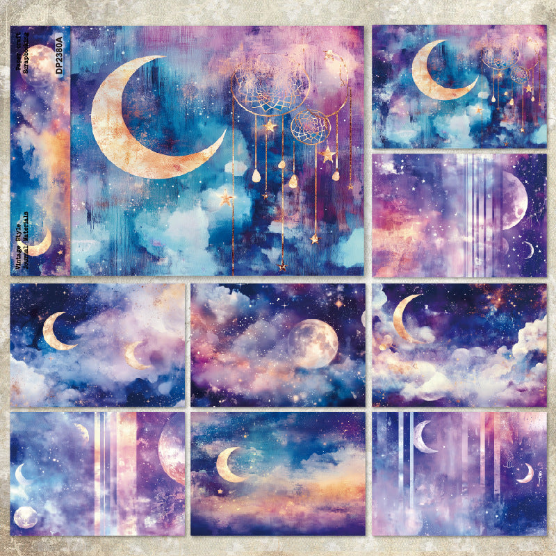 A5 Starry Sky Journal Scrapbook Paper