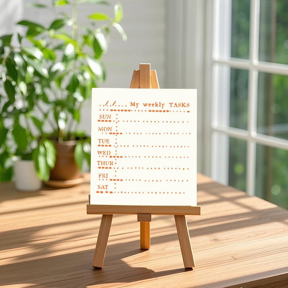 Week DIY Painting Hollow Stencil