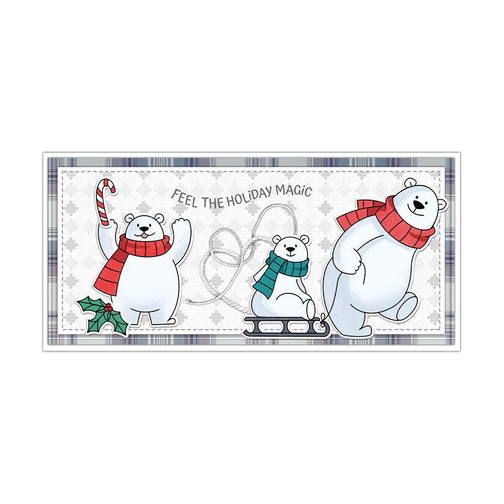 Happy Polar Bear Dies & Stamps Set