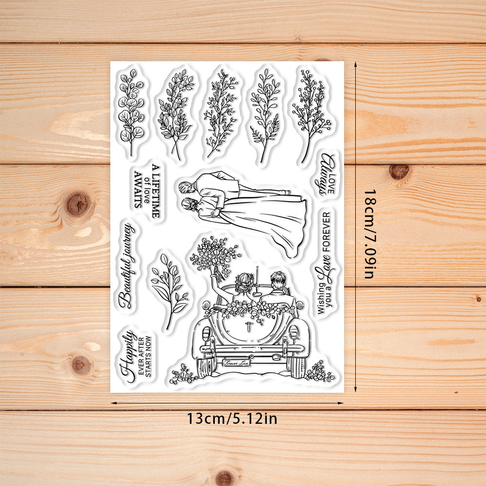 Wedding Theme Dies & Stamps Set