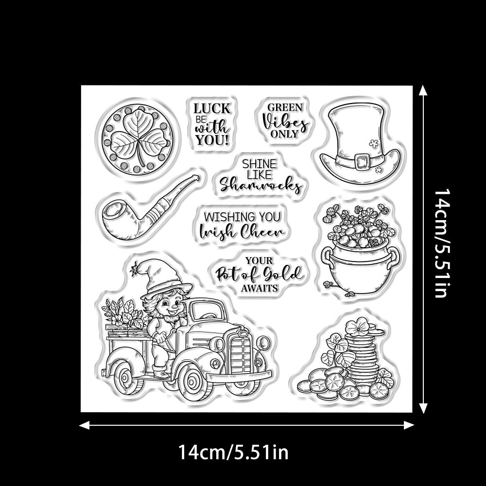St. Patrick's Day Theme Dies & Stamps Set
