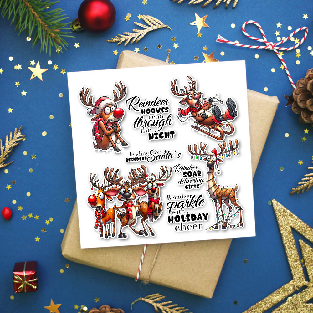Christmas Deer Dies & Stamps Set
