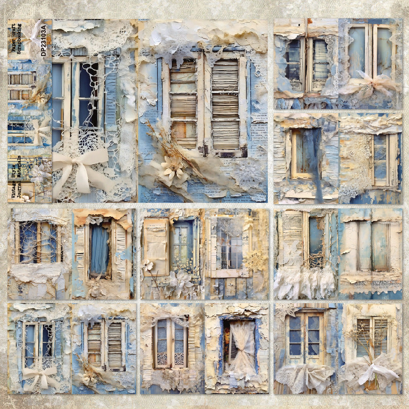 A5 Lace Window Curtain Journal Scrapbook Paper