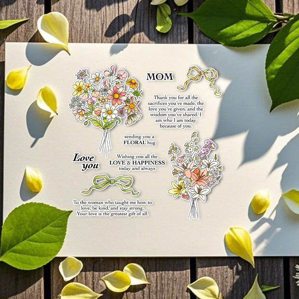Bouquet Bow Clear Stamps