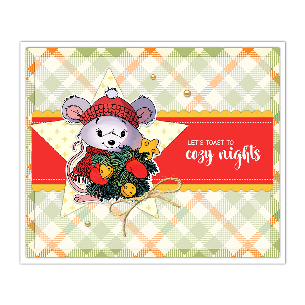 Christmas Cheese Mice Dies & Stamps Set