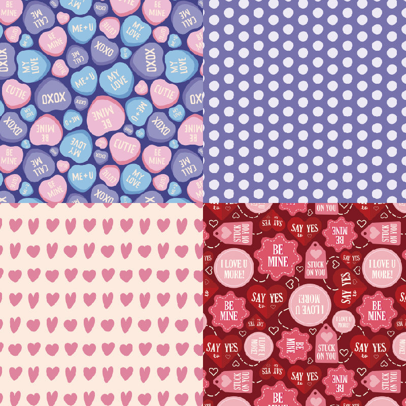 24PCS 6" Valentine's Day Scrapbook Paper & Cardstock