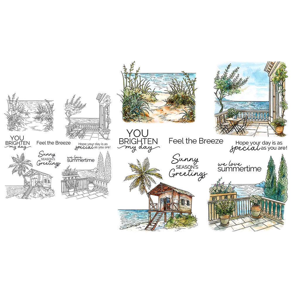 Seaside Scenery Clear Stamps