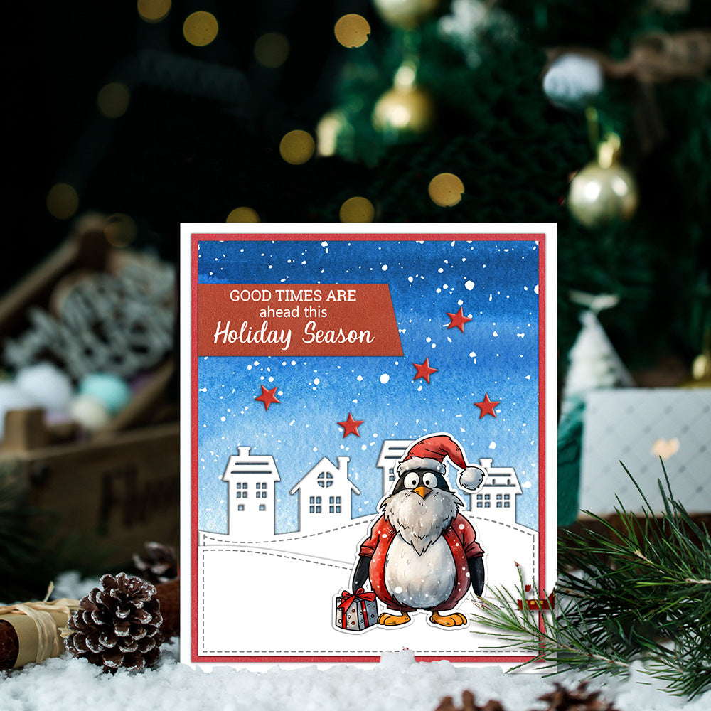 Christmas Penguin Dies & Stamps Set