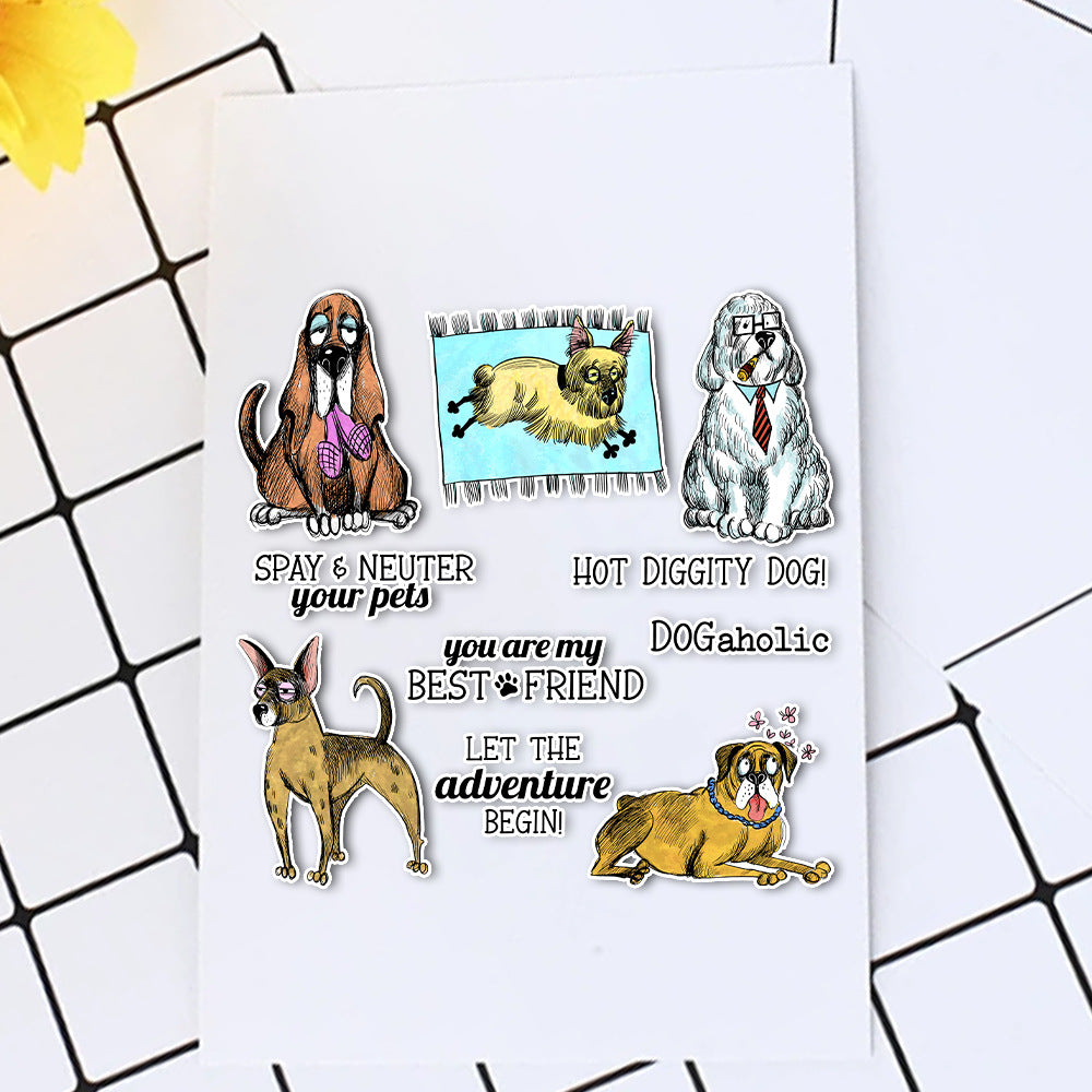 Cute Puppy Dies & Stamps Set