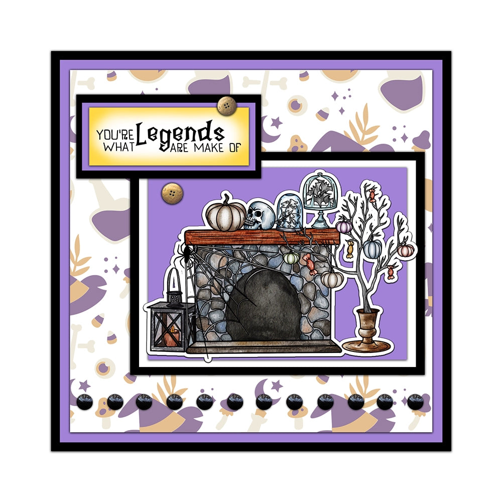 Halloween Decorations Dies & Stamps Set