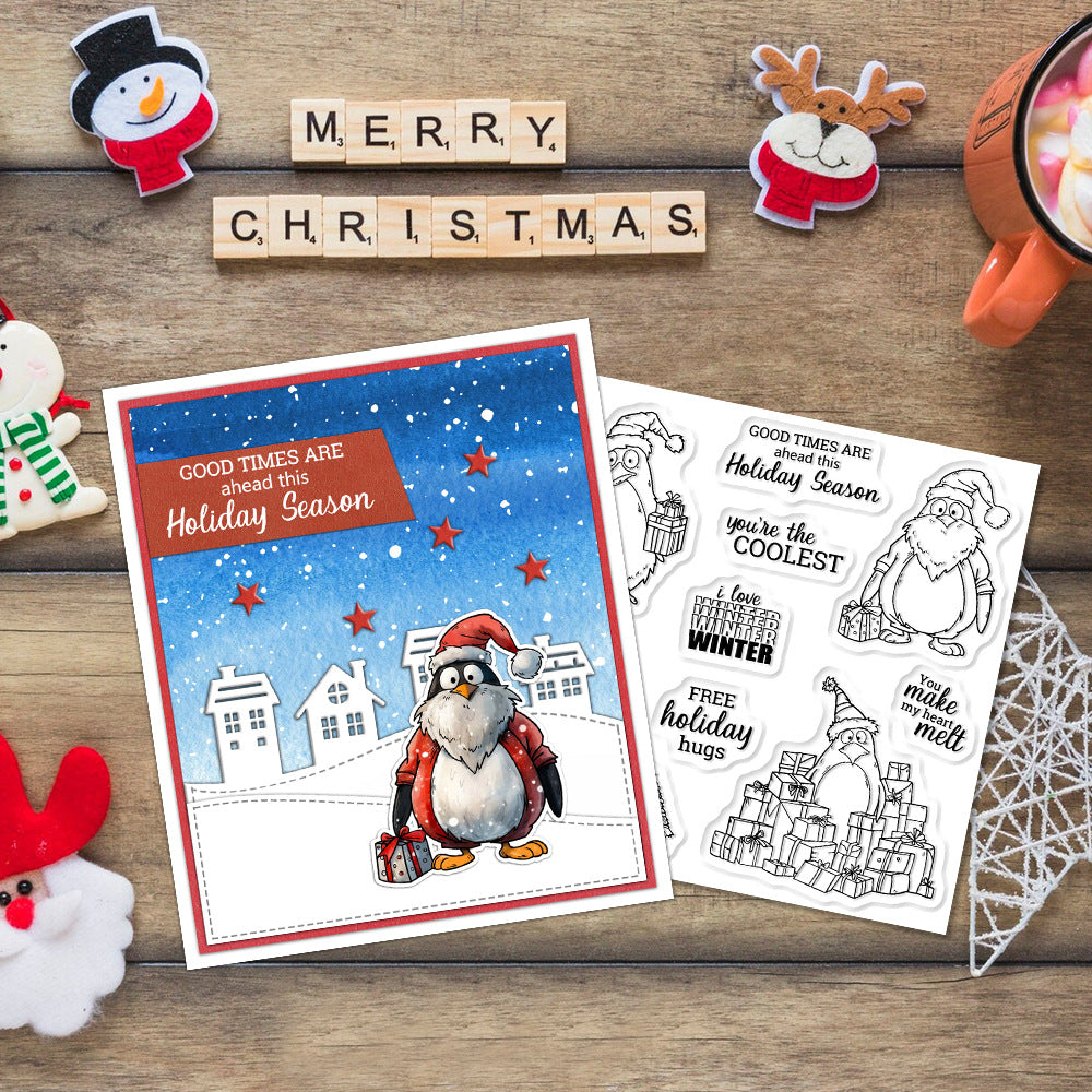 Christmas Penguin Dies & Stamps Set