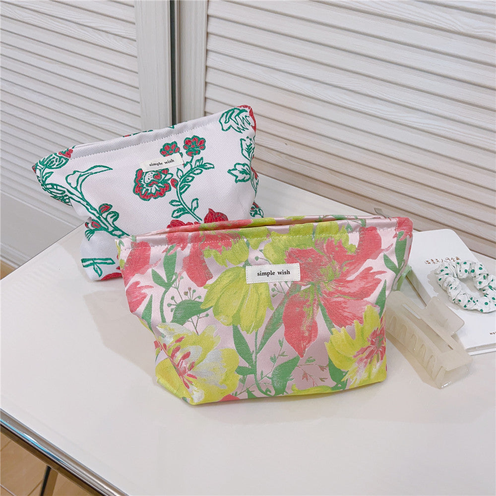 Fresh and Sweet Jacquard Cosmetic Bag