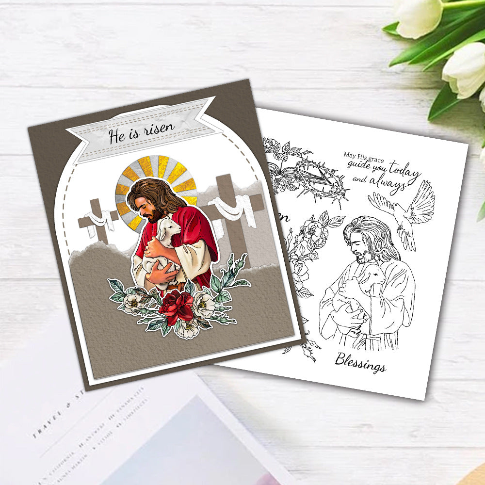 Jesus Flowers Animals Dies & Stamps Set