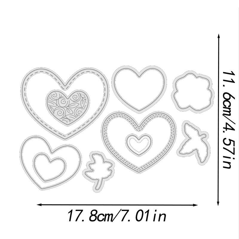 Valentine's Day Theme Dies & Stamps Set
