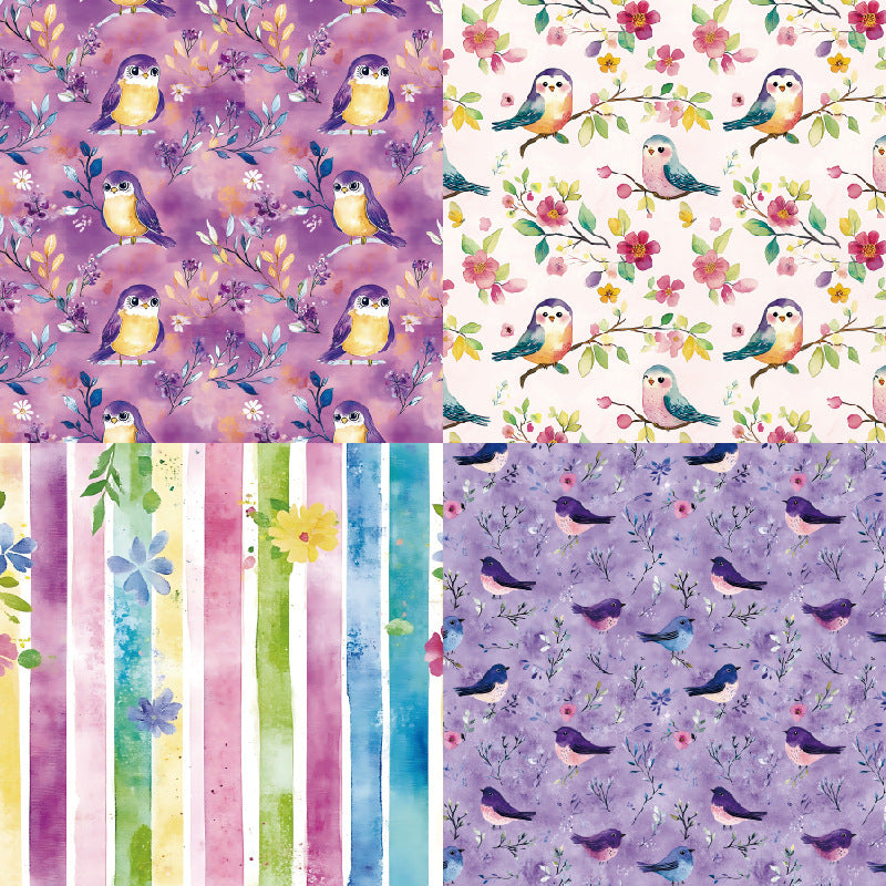 24PCS 6" Owls Scrapbook Paper & Cardstock