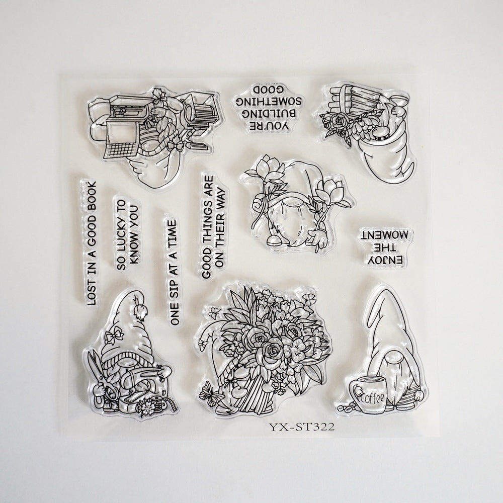 Office Gnome Clear Stamps
