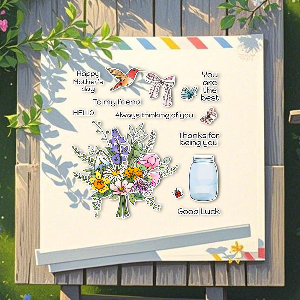 Jar Bouquet Dies & Stamps Set