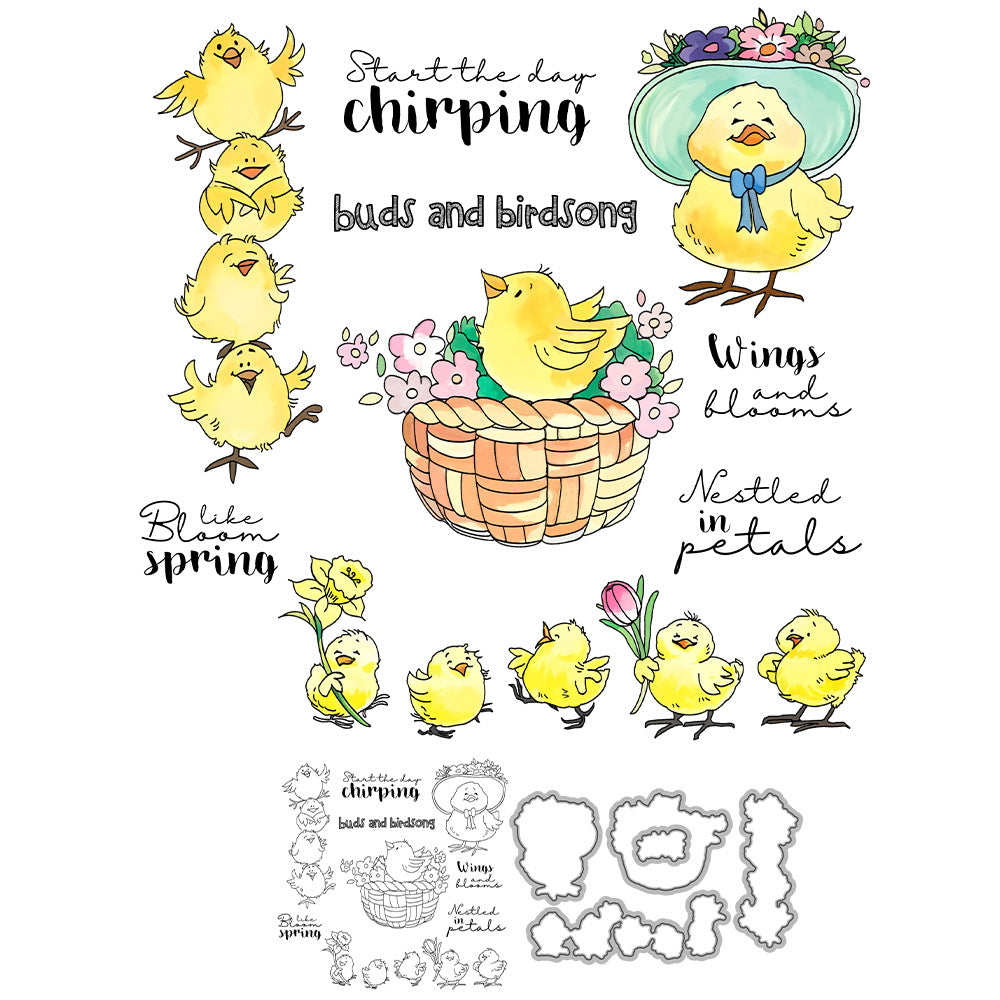 Smart Chicken Dies & Stamps Set