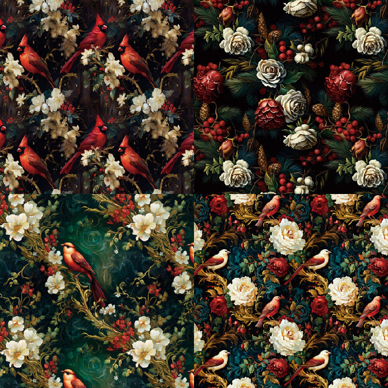 24PCS 6" Pinecone Scrapbook Paper & Cardstock