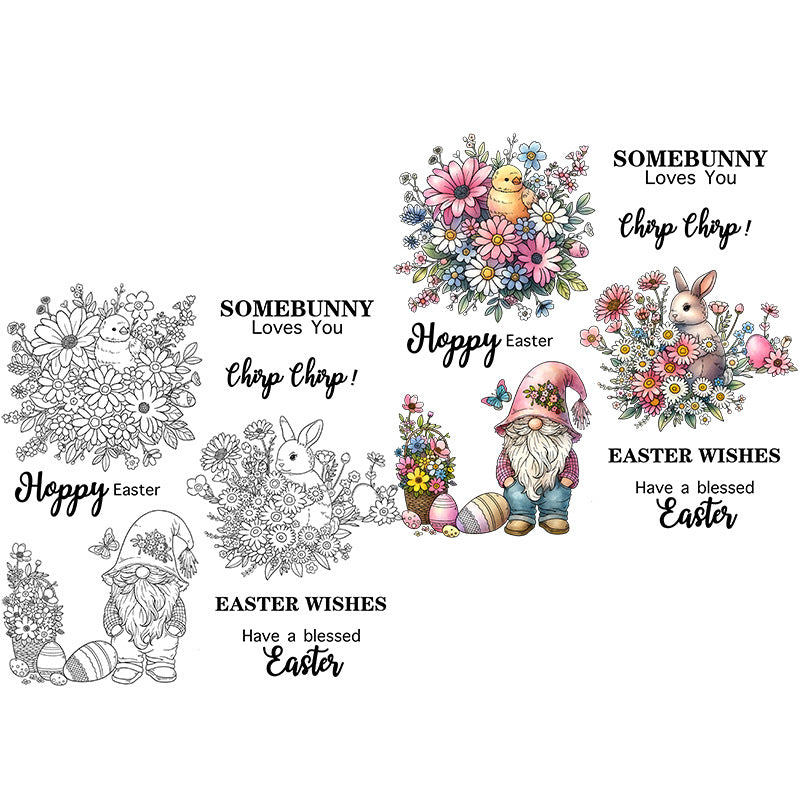 Easter Theme Clear Stamps
