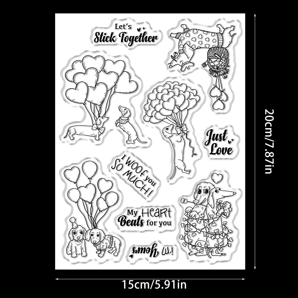 Valentine's Day Theme Dies & Stamps Set