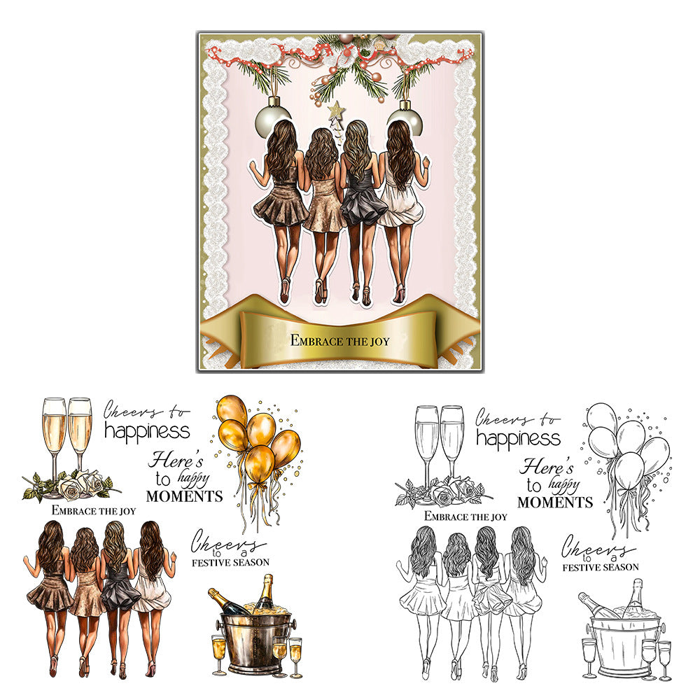 Party Girls Clear Stamps