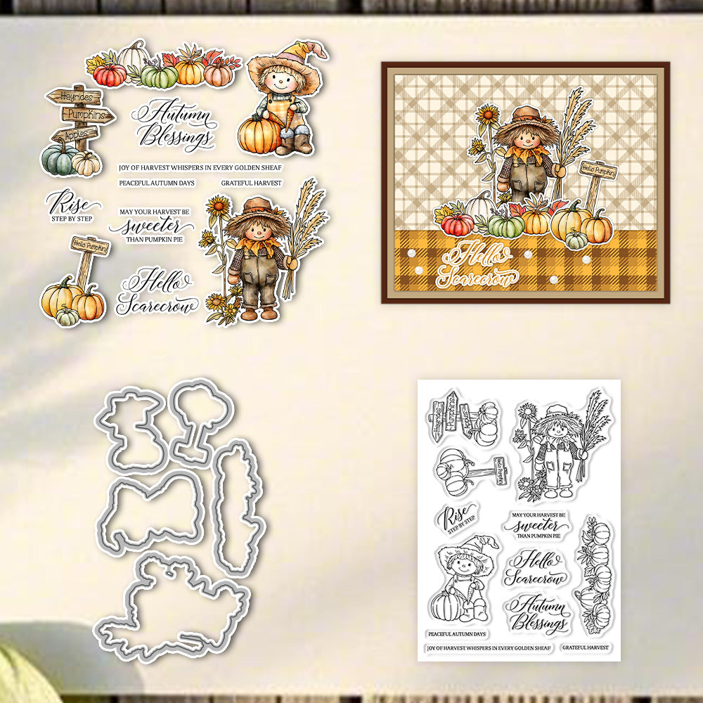 Autumn Harvest Scarecrow Dies & Stamps Set