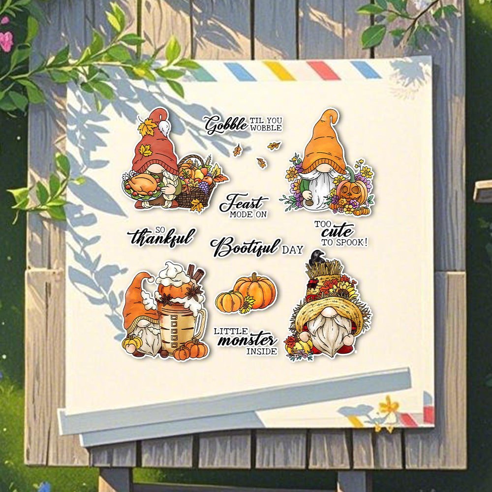 Autumn Gnome Dies & Stamps Set