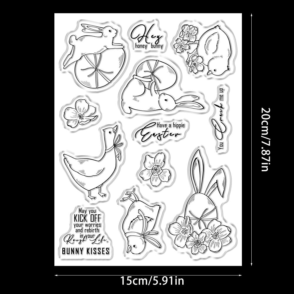 Easter Animal Series Dies & Stamps Set