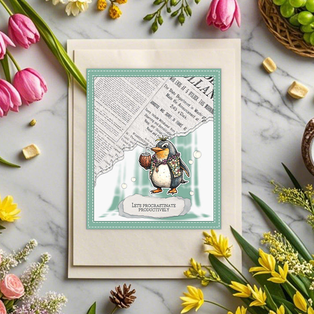 Animals' Summer Vacation Dies & Stamps Set