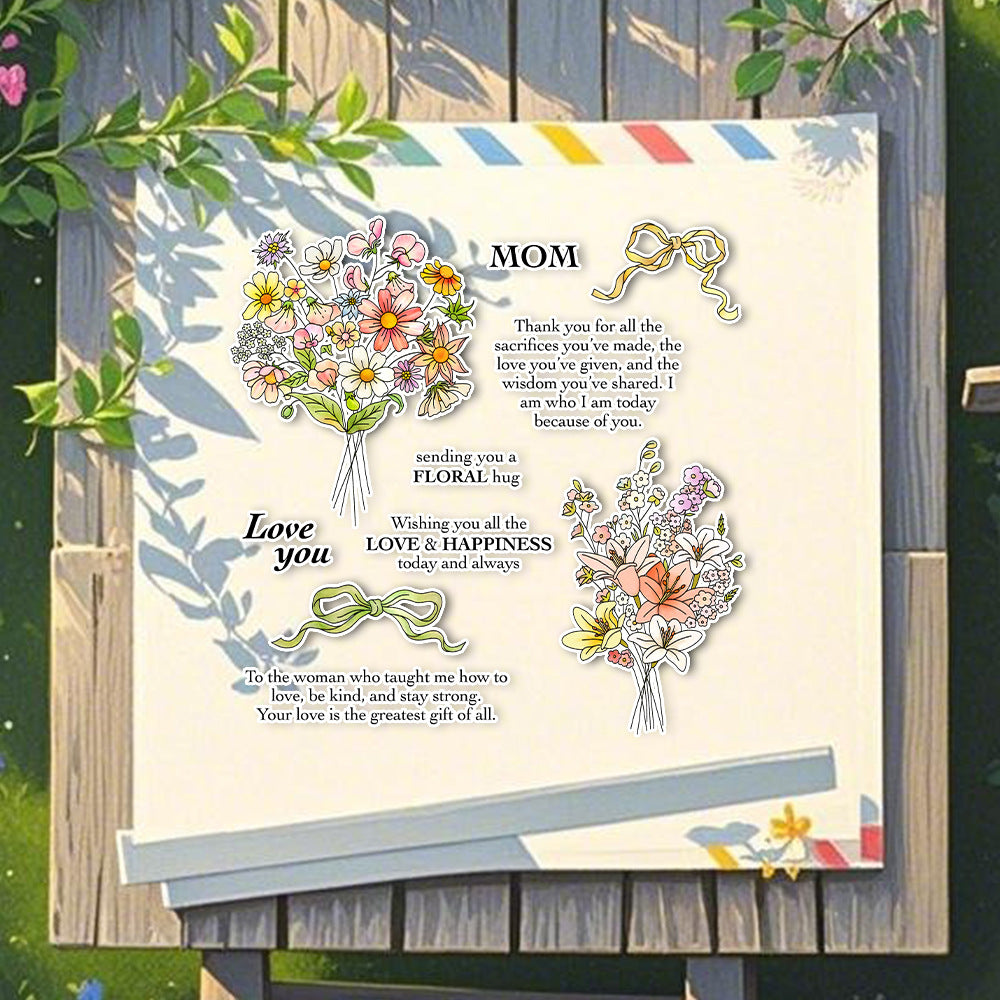 Bouquet Bow Clear Stamps