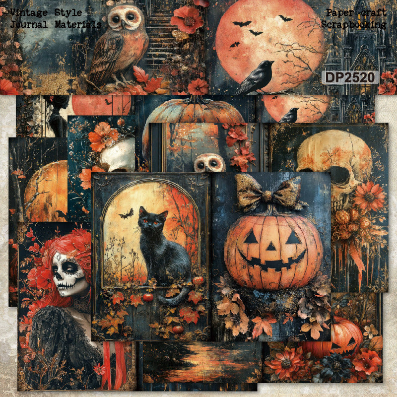 A5 Halloween Theme Journal Scrapbook Paper
