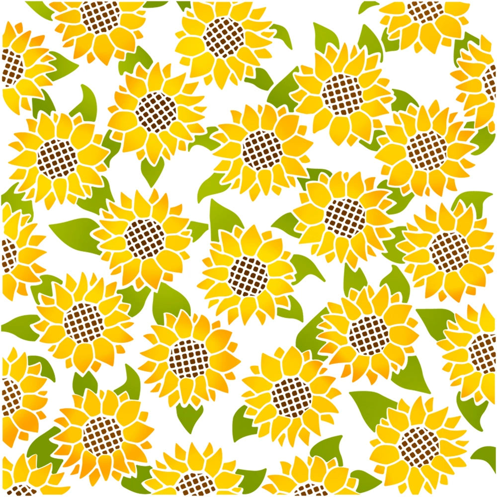 3DSunflower DI Y Painting Hollow Stencil