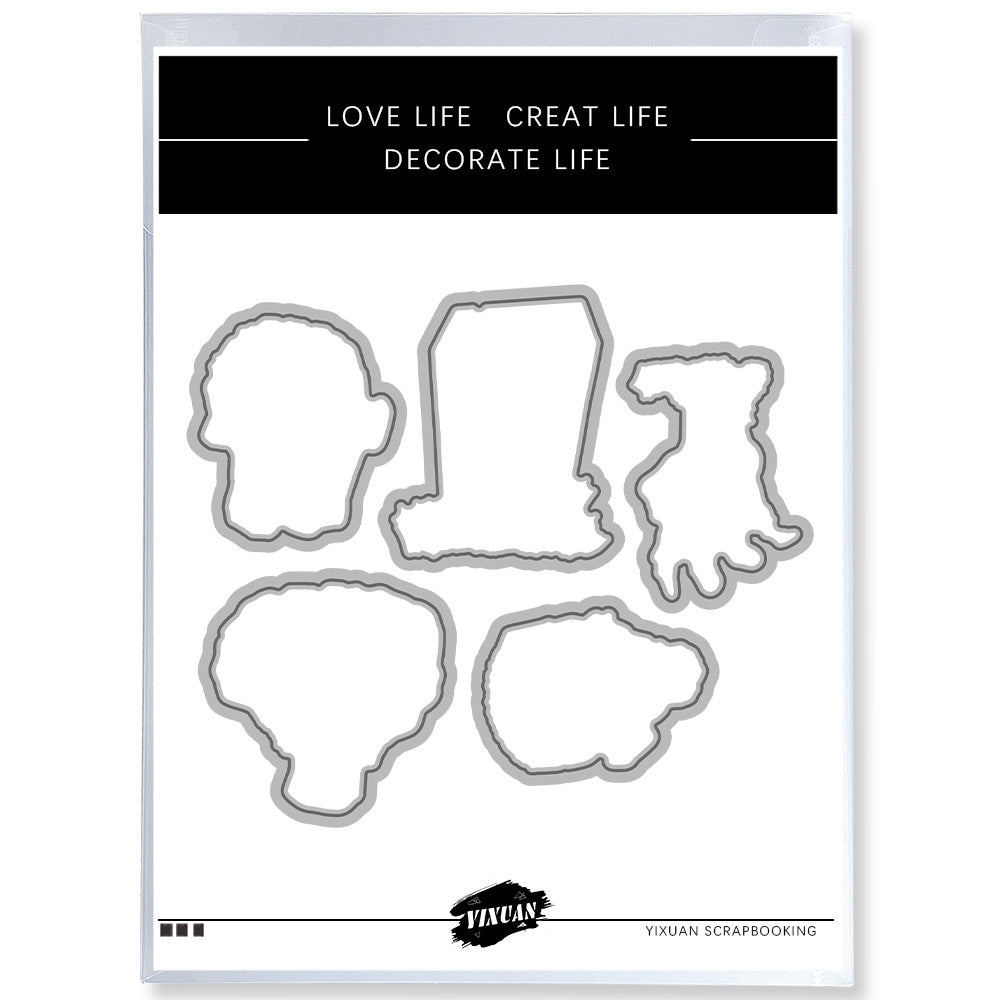 Halloween Theme Dies & Stamps Set