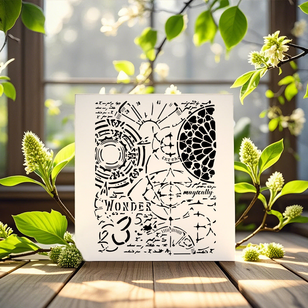 Time DIY Painting Hollow Stencil
