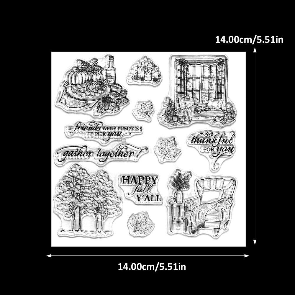 Autumn Vintage Manor Dies & Stamps Set
