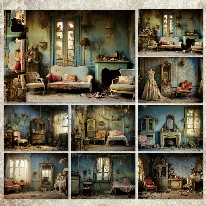 A5 Desolate House Journal Scrapbook Paper