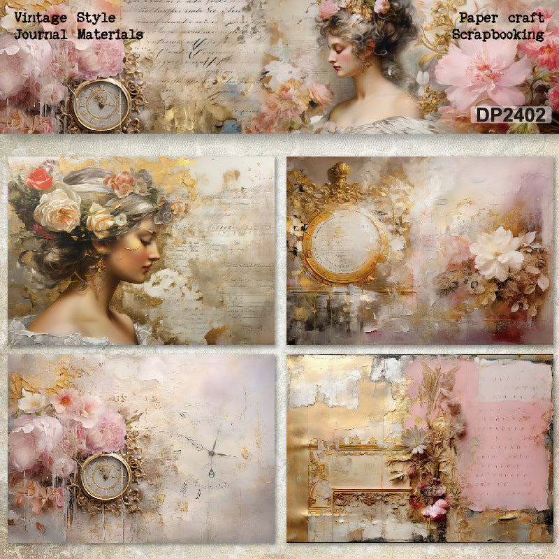 A5 Elegant Lady DIY Scrapbook Paper