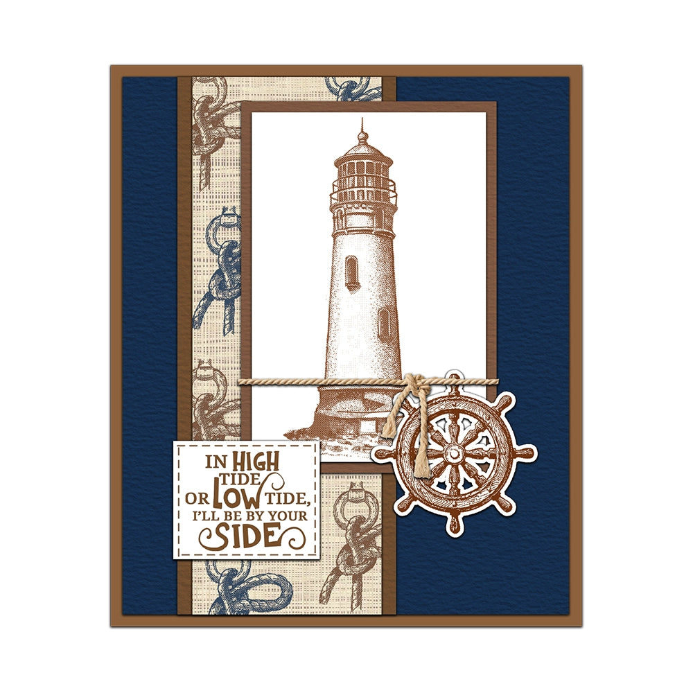Lighthouse Sailboat Anchor Dies & Stamps Set