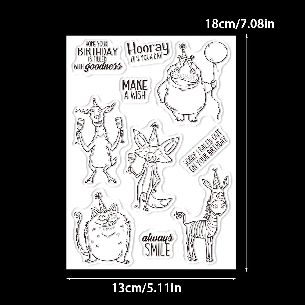 Forest Animals Birthday Party Dies & Stamps Set