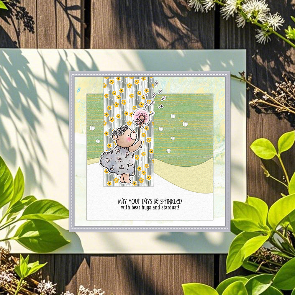 Dandelion Bear Clear Stamps