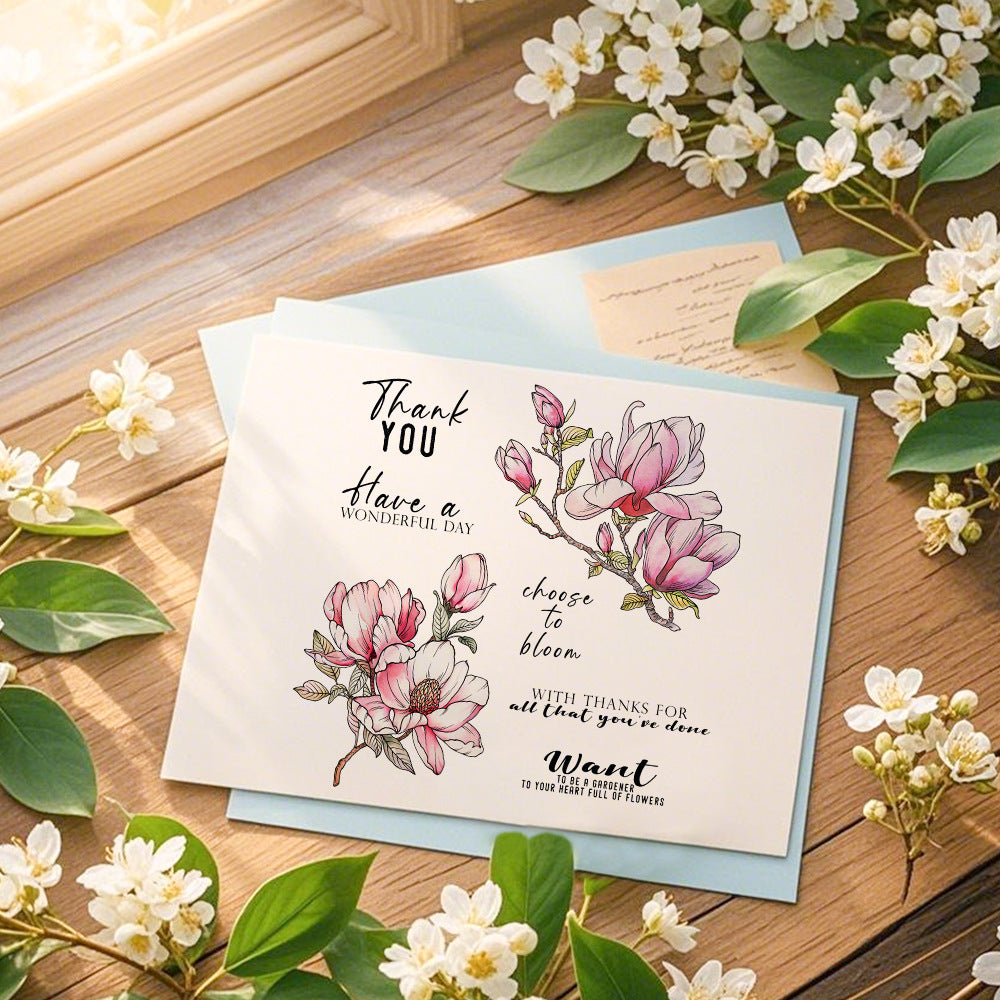 Spring Flower Clear Stamps