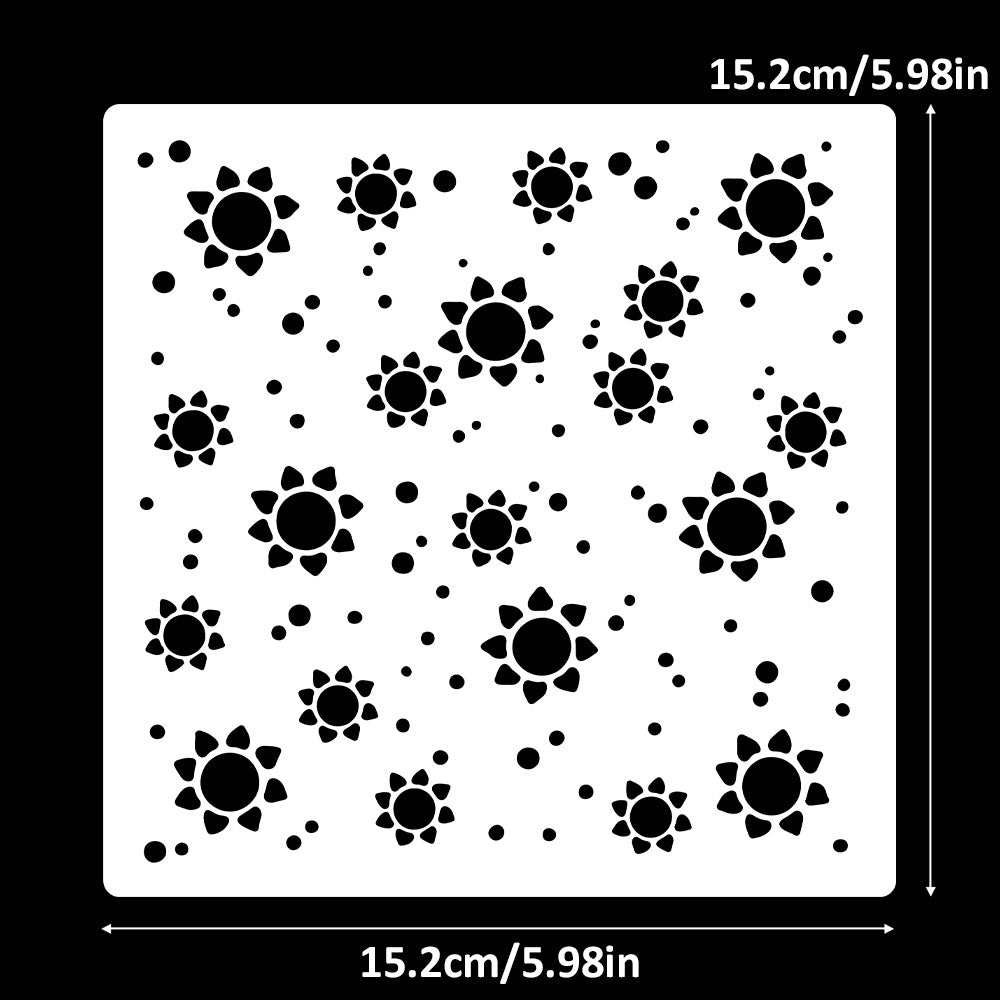 Sunflower Background DIY Painting Hollow Stencil