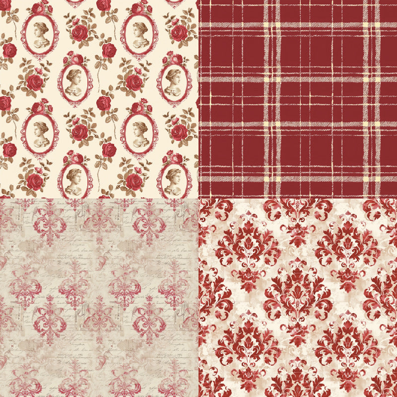 24PCS 6" Heart Scrapbook Paper & Cardstock